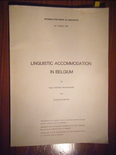 <i>Linguistic Accommodation in Belgium</i>